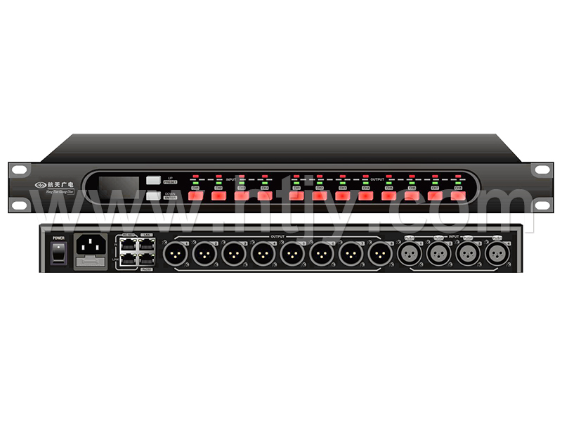 4进8出数字音箱处置惩罚器 HT-DLM408
